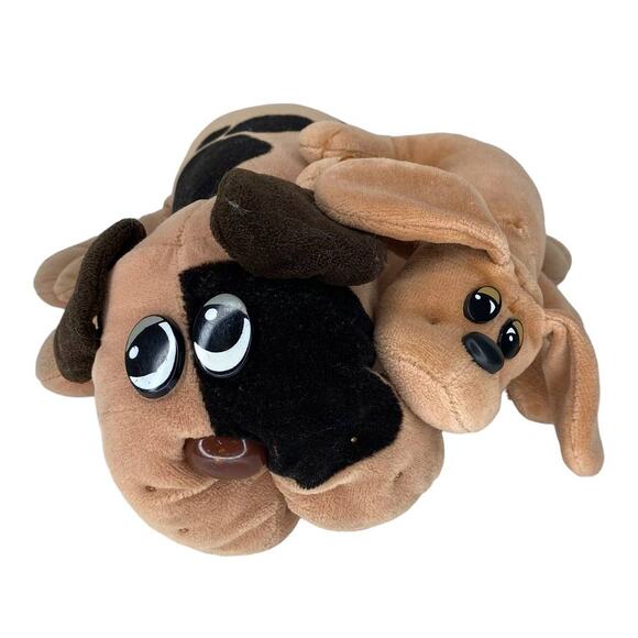 Vintage Tonka Pound Puppies Tan Brown Spots Plush Stuffed Dog W/Tan Newborn 1985 - Picture 8 of 8